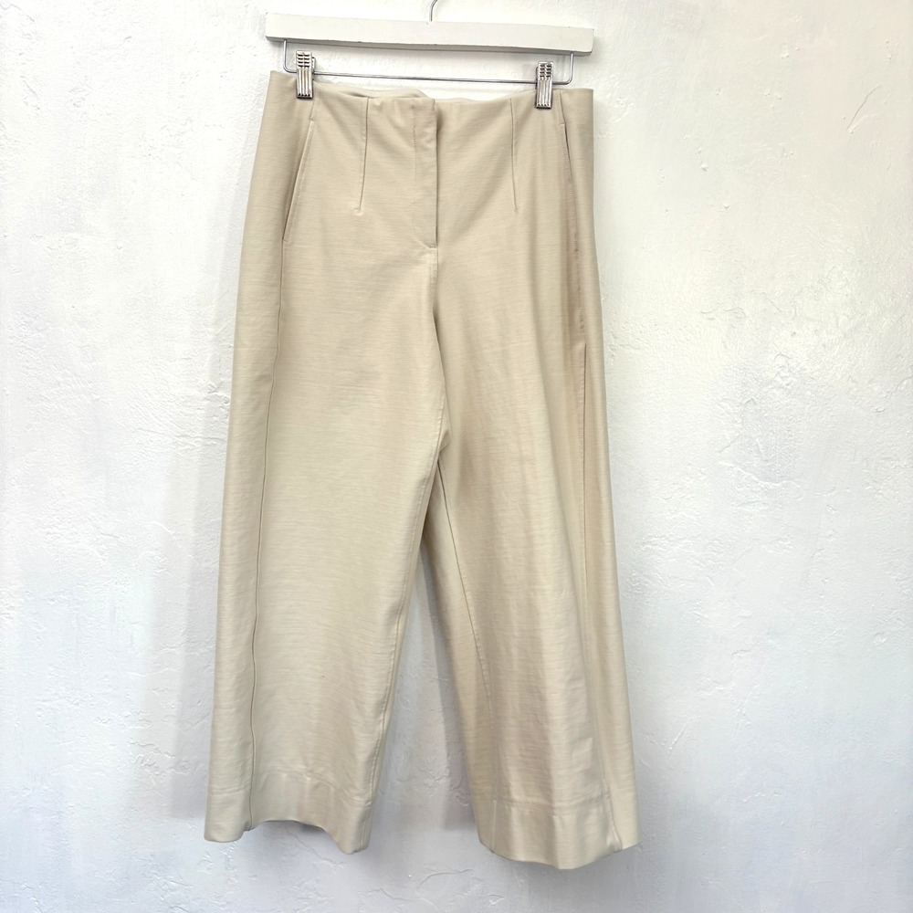 Lululemon Utilitech Relaxed-Fit Mid-Rise Trouser Pant Sz 4 Ivory Flaw W5FWYS